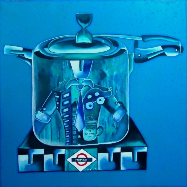 Cooking Dreams_36x36_acrylic on canvas_80,000 INR
