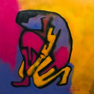 And miles to go before I sleep |  48" x 48" | Acrylic On Canvas