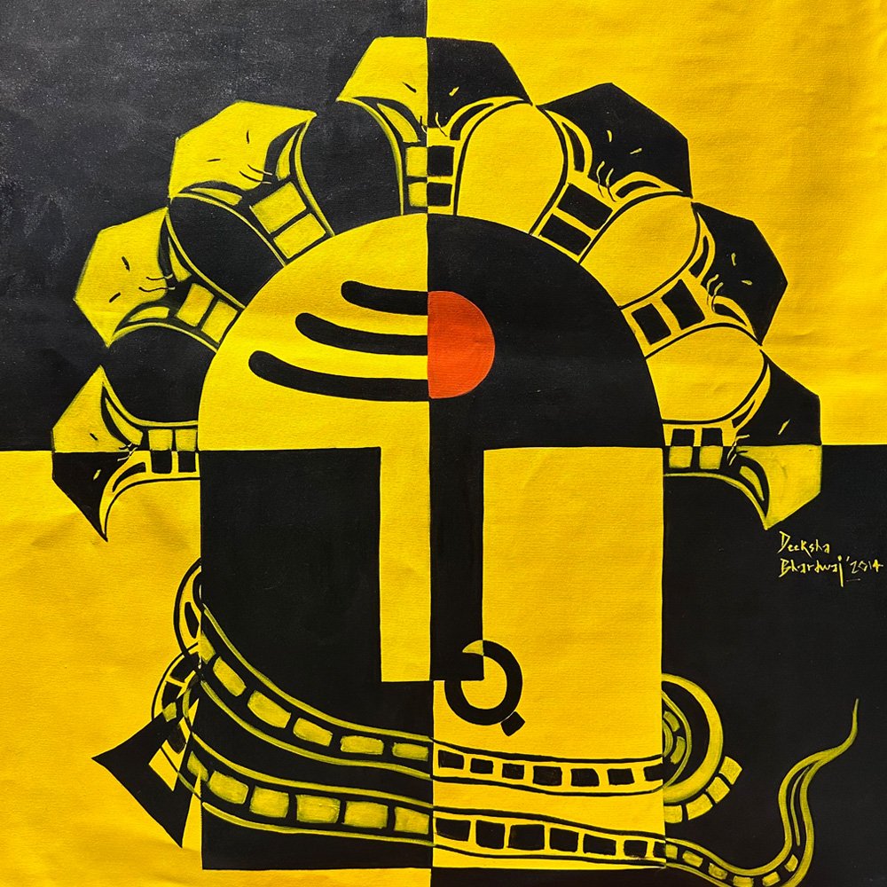 Ardhanareeshwar 2 | 36” x 36” | Acrylic On Canvas