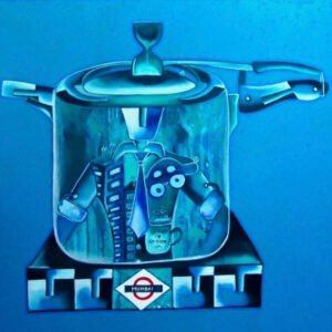 Cooking Dreams Veer-Courage-Navras 9 |  36 x 36" | Acrylic On Canvas