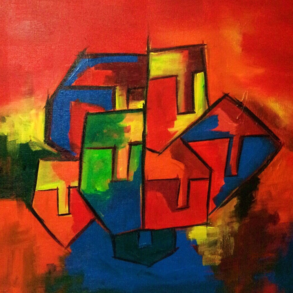 Hide ‘n’ seek -2  | 24″x 24 ” | Acrylic On Canvas