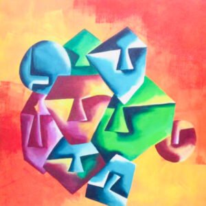 Hide ‘n’ seek -5 | 24″x 24 ” | Acrylic On Canvas