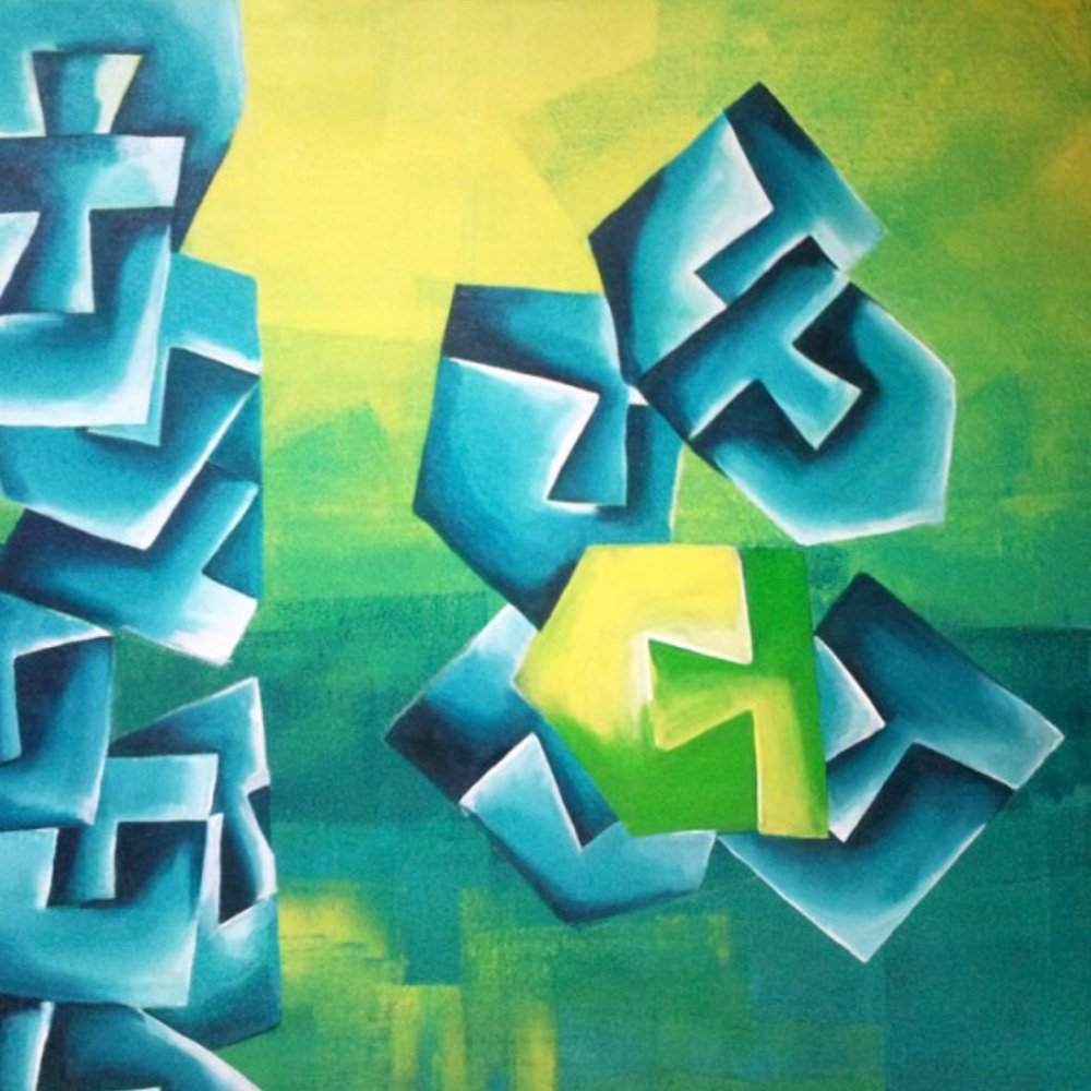 Hide ‘n’ seek -7 | 24” x 24” | Acrylic On Canvas