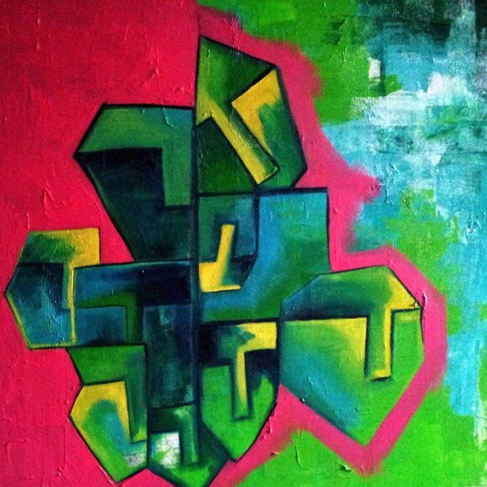 Hide ‘n’ seek -7  | 36″x 36 ” | Acrylic On Canvas