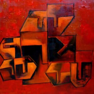 Hide ‘n’ seek -9 | 36″x 36 ” | Acrylic On Canvas