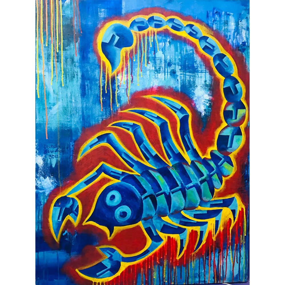 Scorpio | 30” x 40” | Acrylic On Canvas