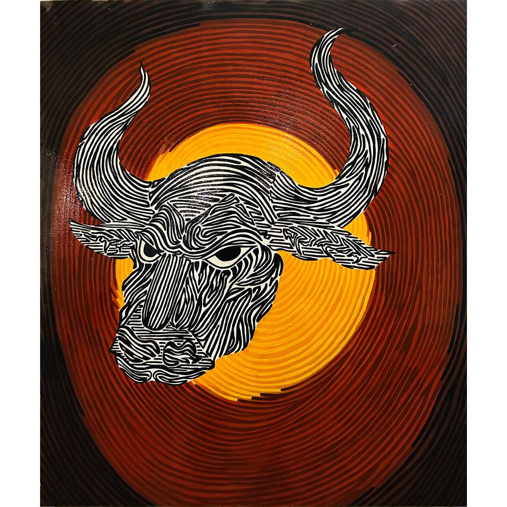 Zodiac Tauras| Acrylic on Canvas | 36x48