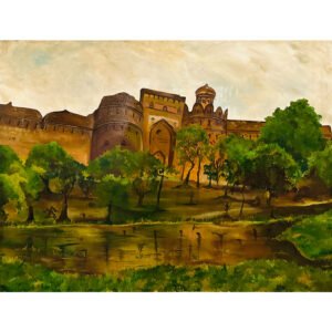 Purana Qila | Oil on Canvas | 48"x36"